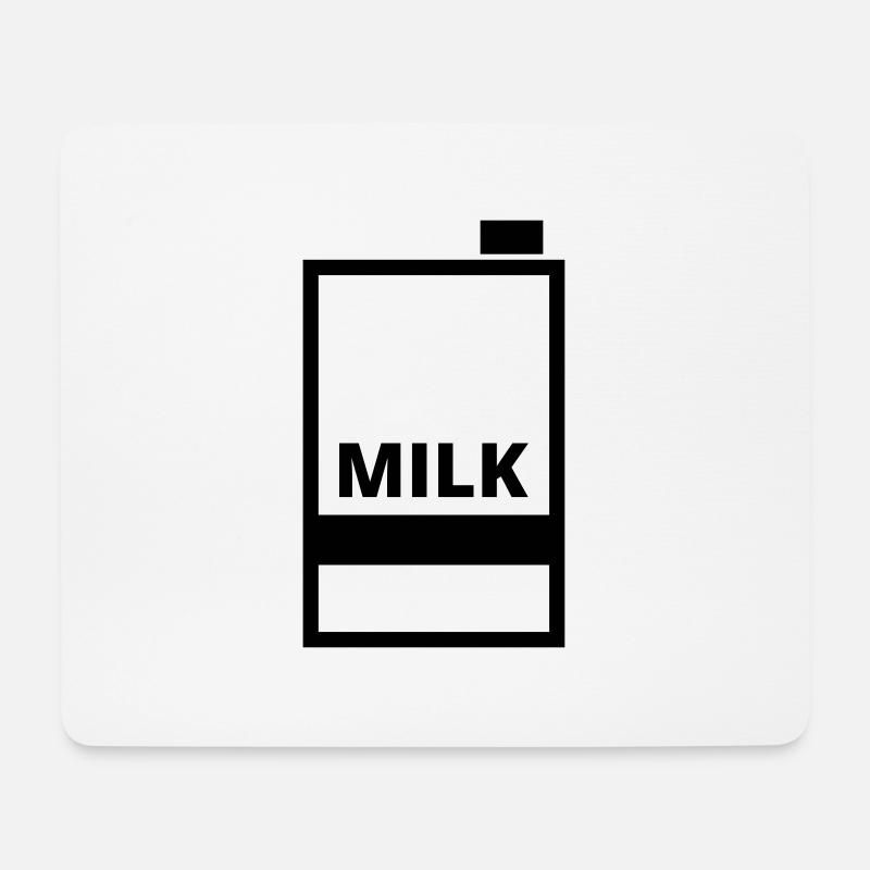 Milch - Mousepad (Querformat) - Weiß