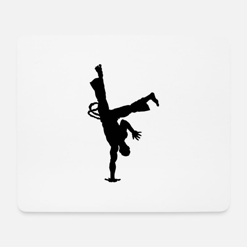 Capoeira regionale Silhouette - Mousepad (Querformat) - Weiß