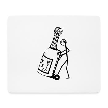 Kellner Studentenjob - Mousepad (Querformat) - Weiß - Vorne