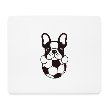 französische Bulldogge - Mousepad (Querformat) - Weiß - Vorne