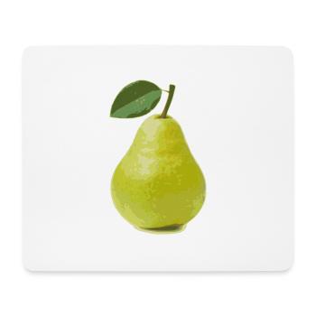 Birne, Pear - Mousepad (Querformat) - Weiß - Vorne