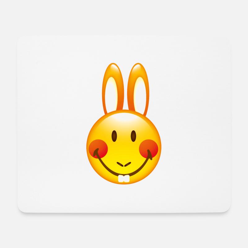 Smiley Bunny - Mousepad (Querformat) - Weiß