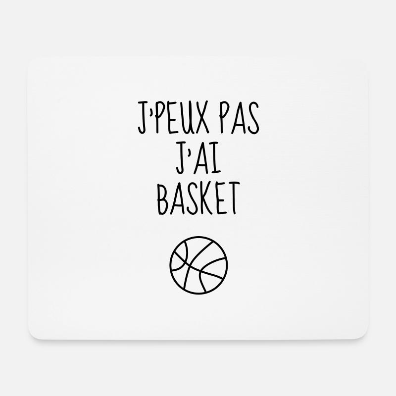 Basketball - Basket ball - Basket-ball - Baskette - Mousepad (Querformat) - Weiß
