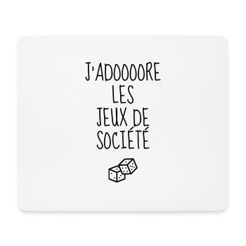 Board Game Brettspiel Jeu de Société Geek - Mouse Pad (horizontal) - white - Front