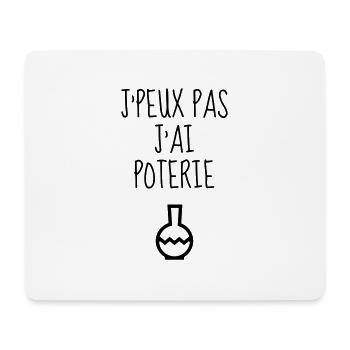 Keramik / Töpfer / Vase / Bildhauer - Mousepad (Querformat) - Weiß - Vorne