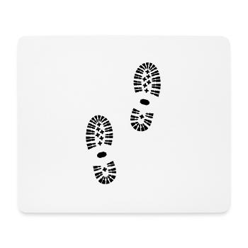 Footprints, hiking (super cheap) - Mouse Pad (horizontal) - white - Front