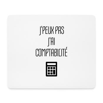 comptable / comptabilité / compter / chiffre - Tapis de souris (format paysage) - blanc - Devant