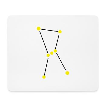 Star constellation Orion - Mouse Pad (horizontal) - white - Front