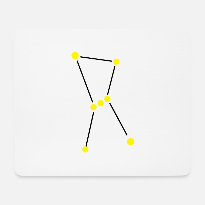 Sternbild Orion - Mousepad (Querformat) - Weiß