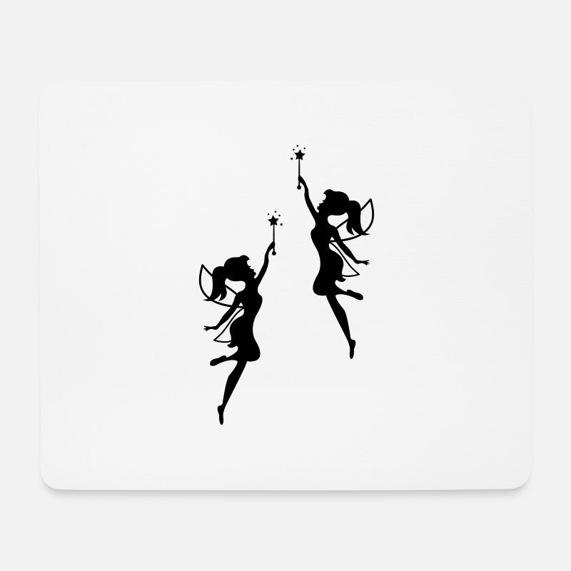 feen_01 - Mousepad (Querformat) - Weiß