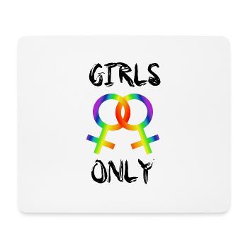 Lgbt Girls Only, Lesbian - Tapis de souris (format paysage) - blanc - Devant