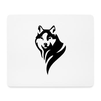 Wolf - Mouse Pad (horizontal) - white - Front