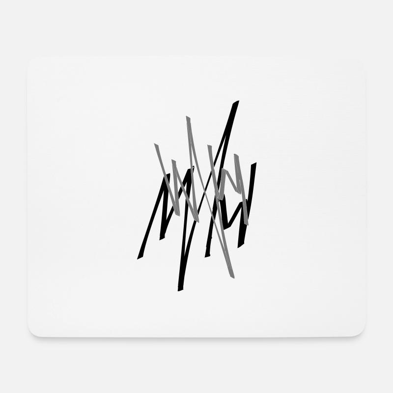 Heartbeat - Tapis de souris (format paysage) - blanc