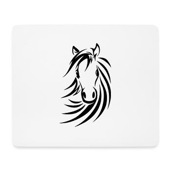 Horse hoodie, we have many horse motifs - Mouse Pad (horizontal) - white - Front