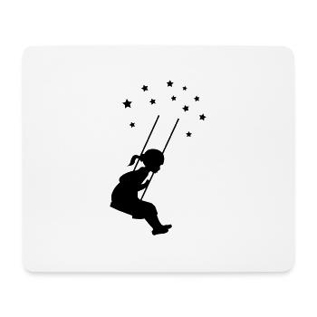 fille swing star - Tapis de souris (format paysage) - blanc - Devant