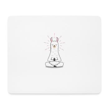 Yoga Joga Namaste Cat Dog Mandala Llama Cadeau - Tapis de souris (format paysage) - blanc - Devant