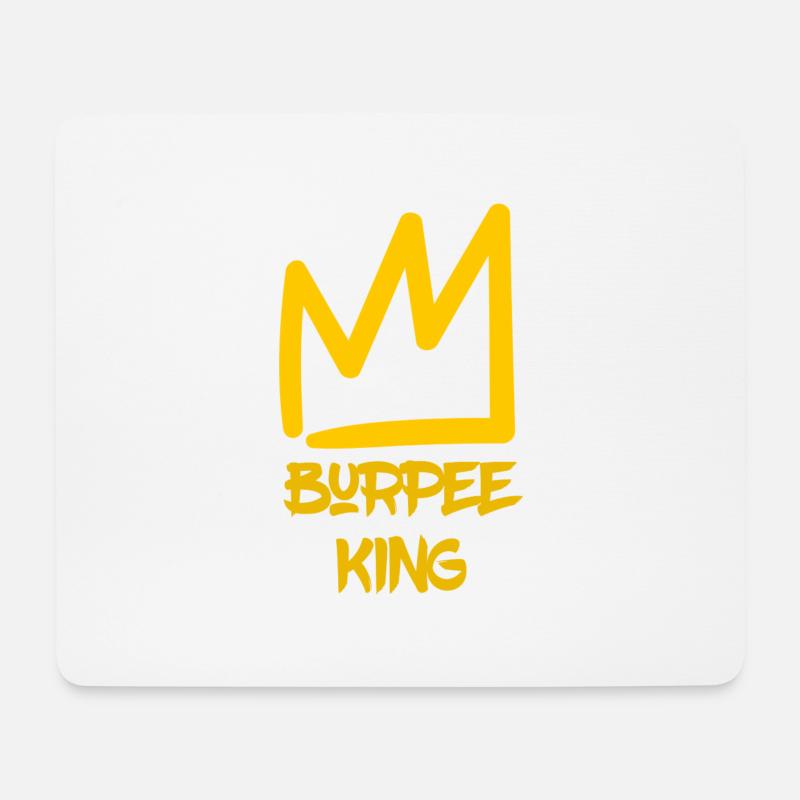Burpee king - Mouse Pad (horizontal) - white