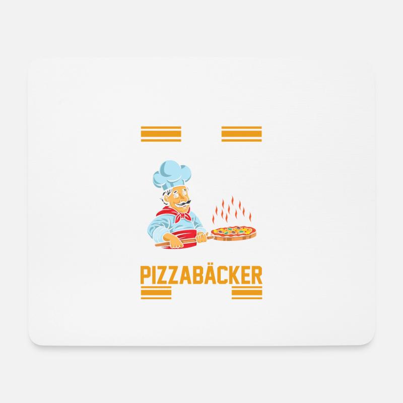 Pizzabäcker Italienisches Restaurant Geschenk - Mousepad (Querformat) - Weiß