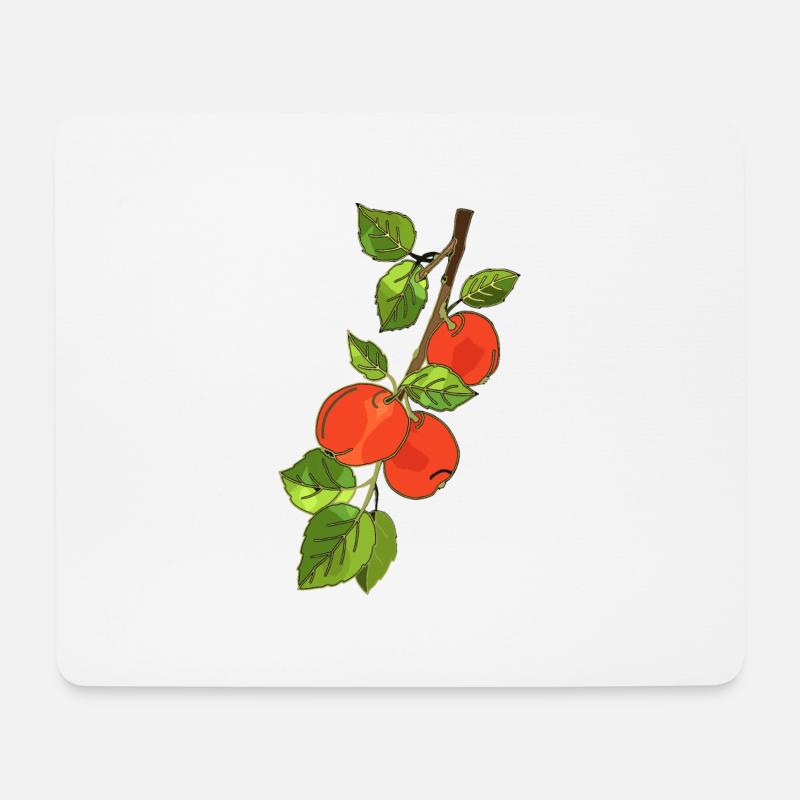 Äpfel - Mousepad (Querformat) - Weiß