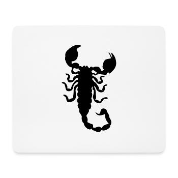 logo scorpion - Tapis de souris (format paysage) - blanc - Devant