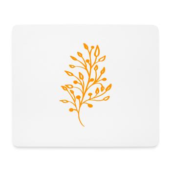 Gelbe Flora - Mousepad (Querformat) - Weiß - Vorne