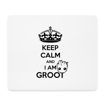 Keep Calm and I am Groot - Mousepad (Querformat) - Weiß - Vorne