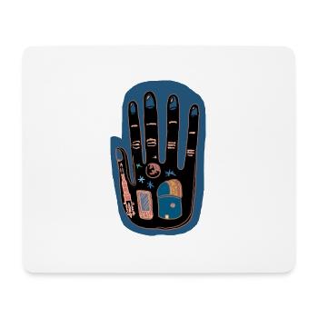 Hand von morgen - Mousepad (Querformat) - Weiß - Vorne