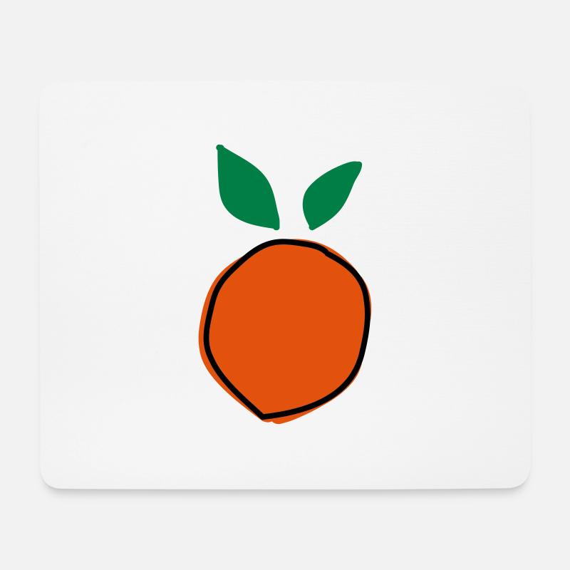 Aprikosenfrucht2 c3 - Mousepad (Querformat) - Weiß
