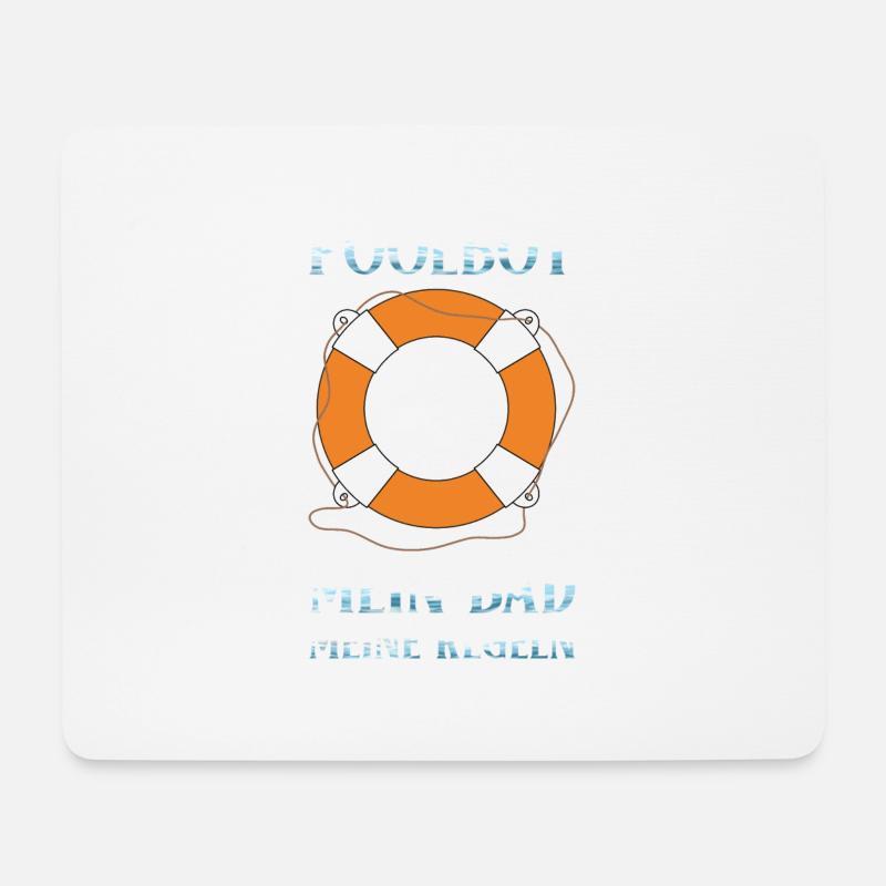 Poolboy Schwimmbad Bademeister - Mousepad (Querformat) - Weiß