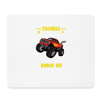 Enrolment Monster Truck Goodbye Kindergarten - Mouse Pad (horizontal) - white - Front