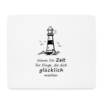 Nimm Dir Zeit - Mousepad (Querformat) - Weiß - Vorne