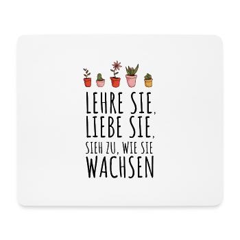 Lustiges Lehrer Sieh zu wie sie wachsen Geschenk - Mousepad (Querformat) - Weiß - Vorne