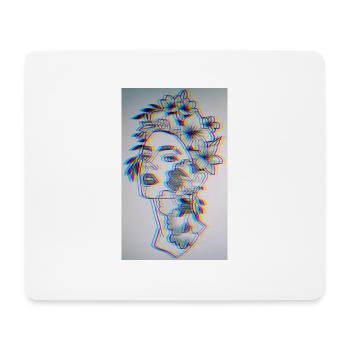 PsycheManiacFlowerPower - Mousepad (Querformat) - Weiß - Vorne