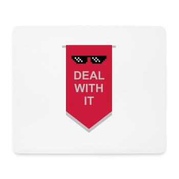 Flag Traitez-le - Tapis de souris (format paysage) - blanc - Devant
