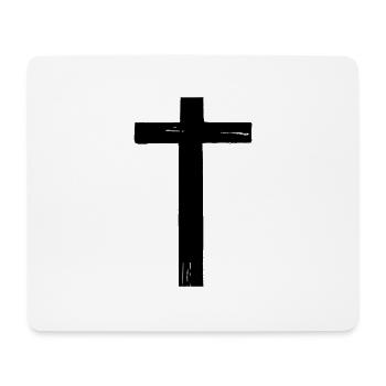 Christian Cross Trust in God Vector Jesus - Mouse Pad (horizontal) - white - Front