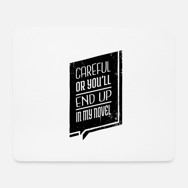 jokes present copywriter editer bmx bookworm - Mousepad (Querformat) - Weiß