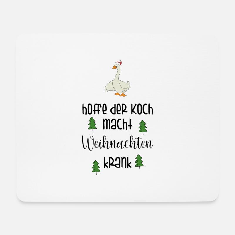 Lustige Sprüche zu Weihnachten - Mousepad (Querformat) - Weiß