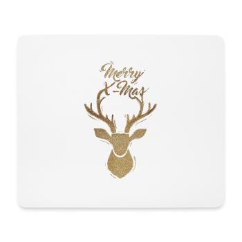 Merry X-Mas - Mousepad (Querformat) - Weiß - Vorne
