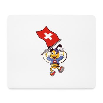 Schweizer Biene - Mousepad (Querformat) - Weiß - Vorne