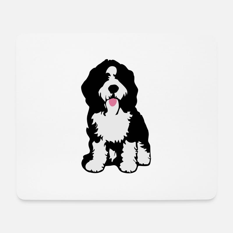 Bernedoodle - Mouse Pad (horizontal) - white