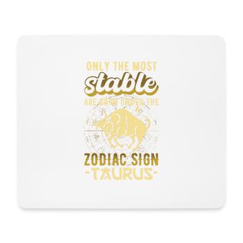 Zodiac Sign Taurus Astrology Gift - Mouse Pad (horizontal) - white - Front