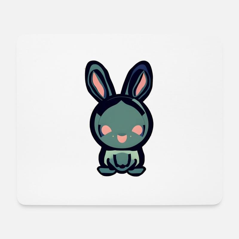 Hase - Mousepad (Querformat) - Weiß