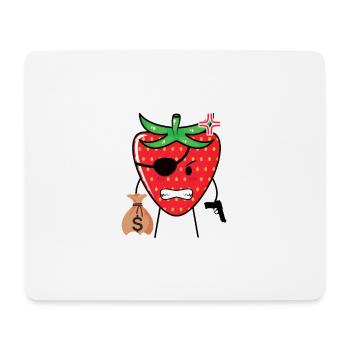 this is strobbery lustig Geschenk - Mousepad (Querformat) - Weiß - Vorne
