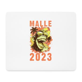 Malle 2023 Party Affe Mallorca Team - Mousepad (Querformat) - Weiß - Vorne