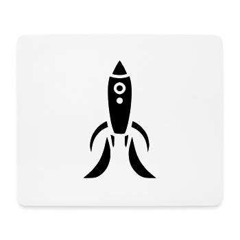 fusée - Tapis de souris (format paysage) - blanc - Devant