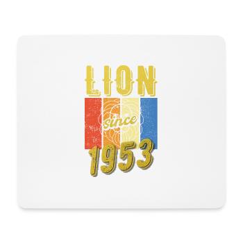 Léo 1953 Zodiac Cadeau d’anniversaire - Tapis de souris (format paysage) - blanc - Devant