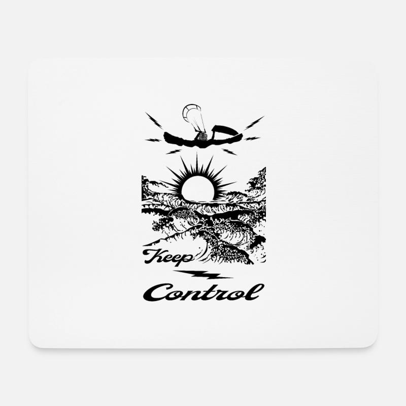 KEEP CONTROL Kiter - Mouse Pad (horizontal) - white