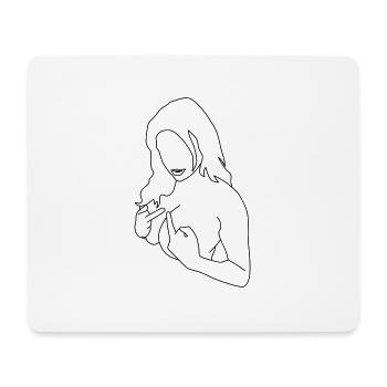 Stinky Finger 1 - Mouse Pad (horizontal) - white - Front
