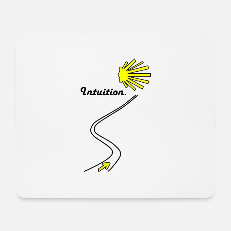 Camino de Santiago Jakobsweg - Mousepad (Querformat) - Weiß