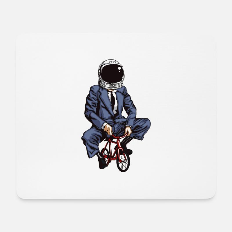 Fahrrad - Mousepad (Querformat) - Weiß